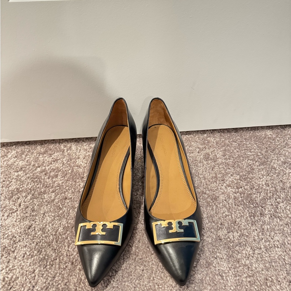 Tory Burch Black Leather Women's Shoes